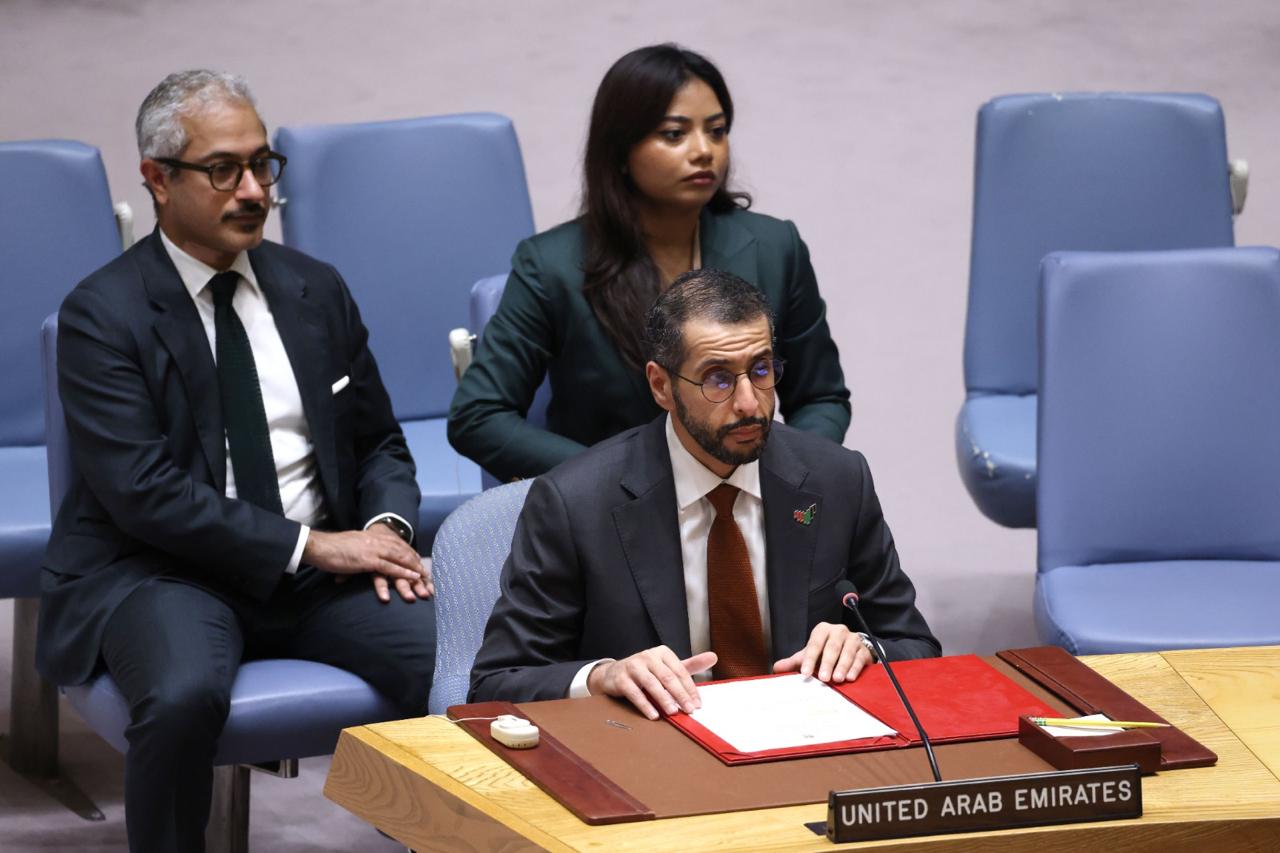 On behalf of UAE President, Abdulla Balalaa participates in UN Security Council Open Debate on Natural Resource Governance