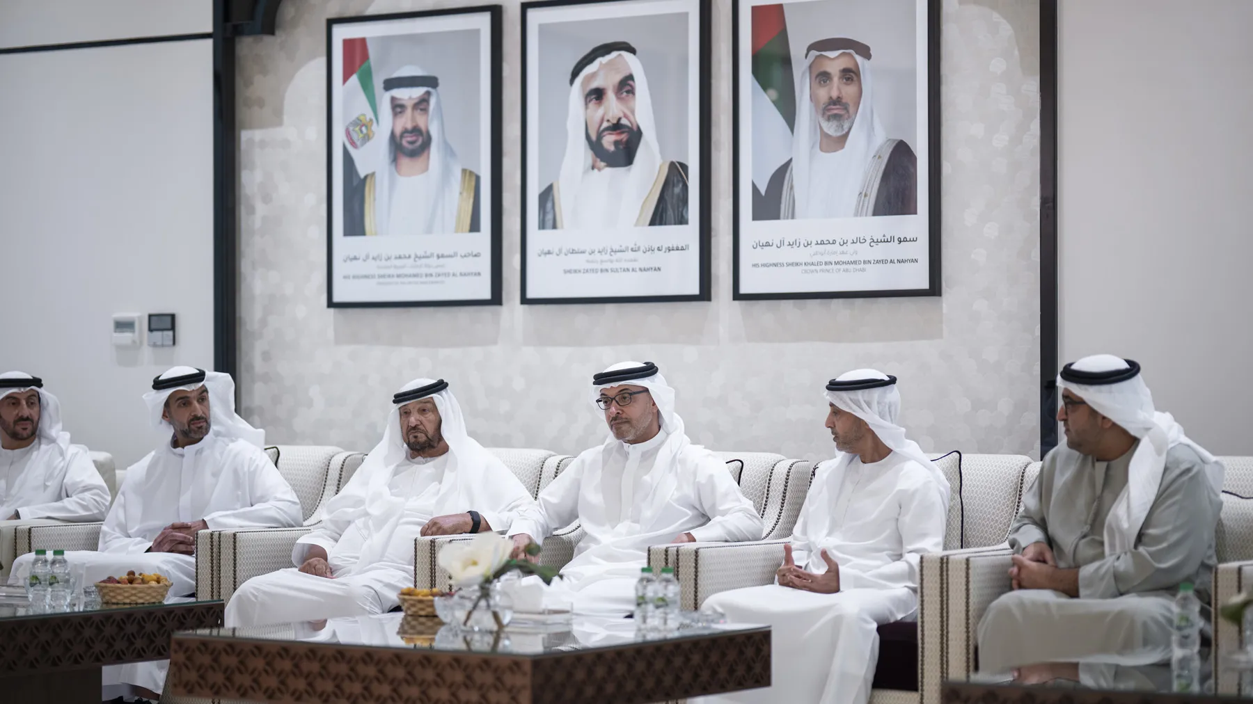 Hazza bin Zayed offers condolences on the passing of Aisha Rashed Al Dhaheri