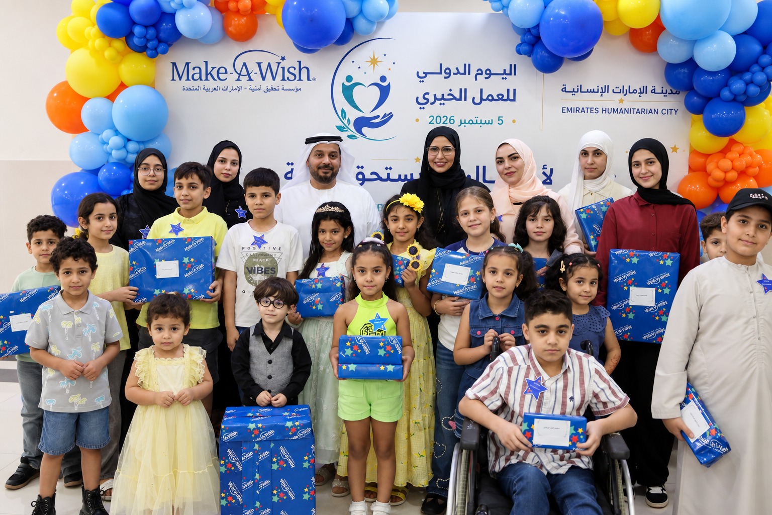 Make-A-Wish UAE fulfils 18 wishes for children from Gaza at Emirates Humanitarian City