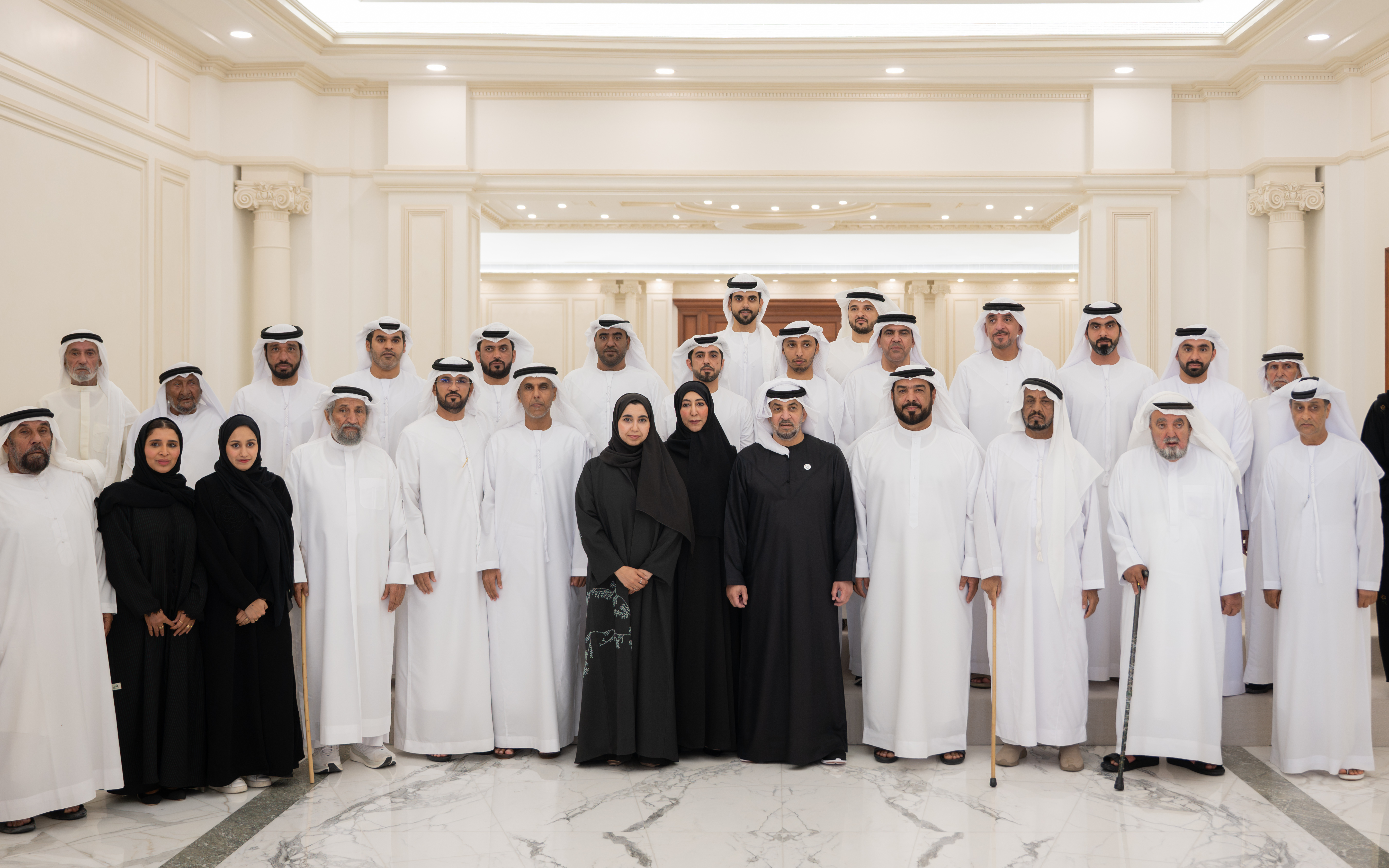 Hamdan bin Zayed receives citizens, Liwa Dates Festival organisers at Al Dhanna Palace